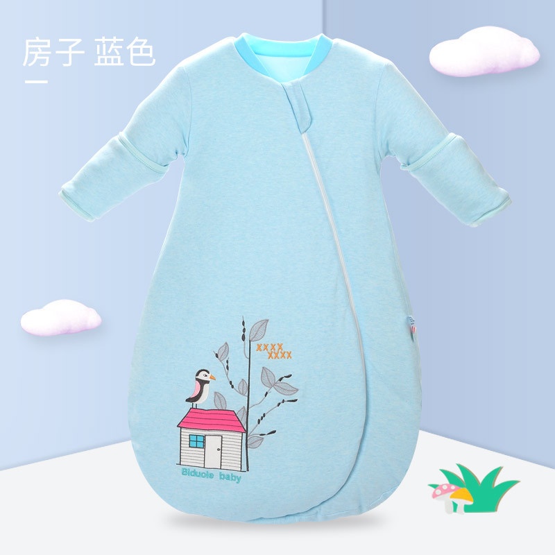 Baby Sleepsack Wearable Blanket Cotton Sleeping Bag Long Sleeve