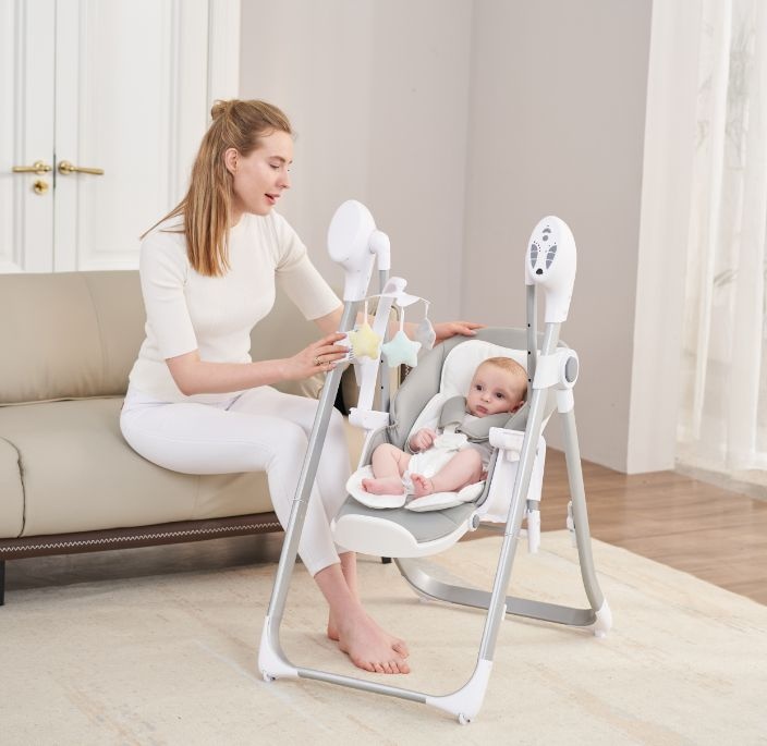 3 in 1 Electric Baby Highchair & Swing For Kids
